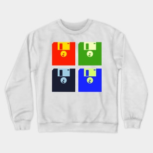 Diskette Pop Art Crewneck Sweatshirt